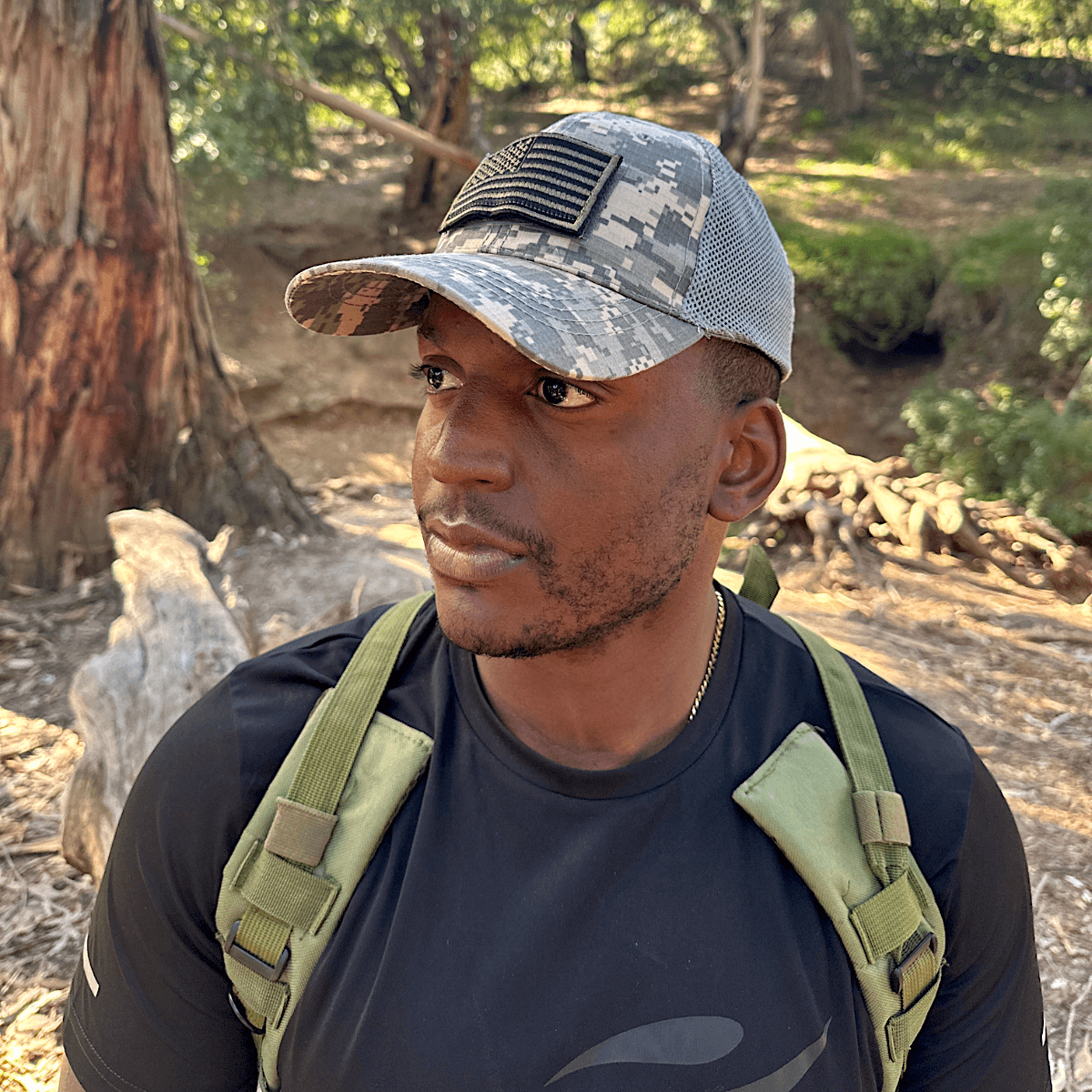 Tactical-Style Patch Hat with Adjustable Strap-9