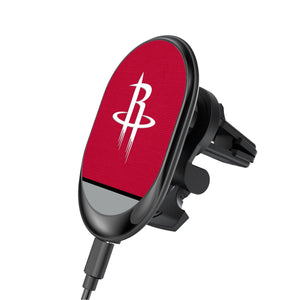 Houston Rockets Solid Wordmark Wireless Car Charger-0