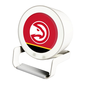 Atlanta Hawks Solid Wordmark Night Light Charger and Bluetooth Speaker-0