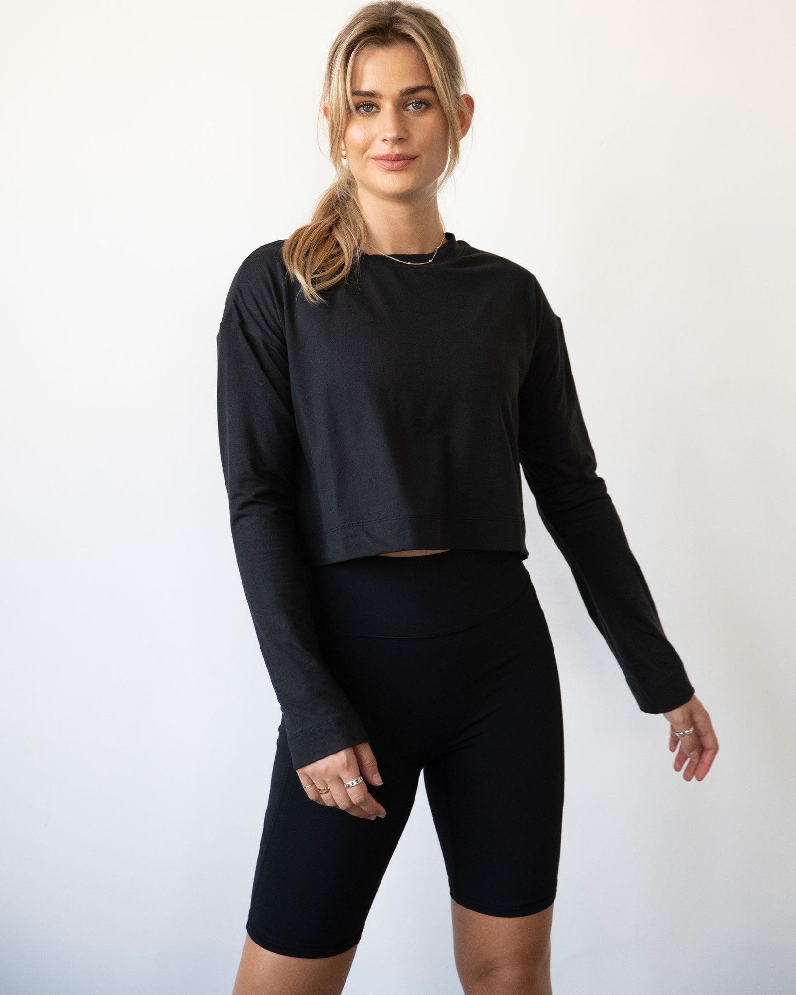 Go With The Flow Crop Long Sleeve - Team Spirit Store USA 