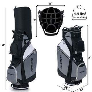 14-Way Golf Cart Stand Bag Waterproof Rain Hood - Team Spirit Store USA 