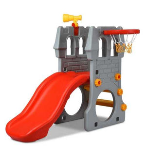 Children castle slide with basketball hoop and telescope - Team Spirit Store USA 