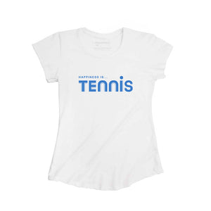 Women's Tennis Bamboo White T-Shirt - Team Spirit Store USA 