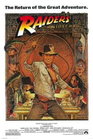 Indiana Jones Raiders of the Lost Arc 24x36 Premium Poster - Team Spirit Store USA 