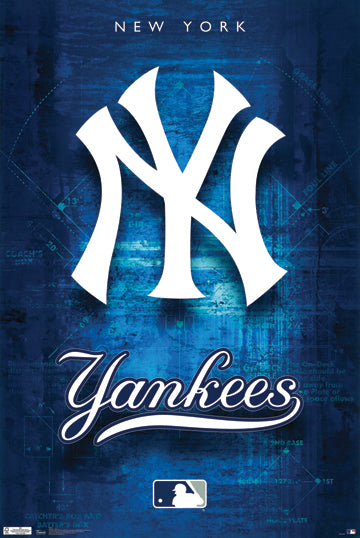New York Yankees Logo 24x36 Premium Poster - Team Spirit Store USA 