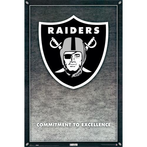 Las Vegas Raiders Icon Logo 24x36 Premium Poster - Team Spirit Store USA 