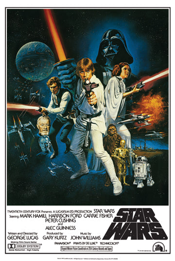 Star Wars New Hope 24x36 Premium Movie Poster - Team Spirit Store USA 