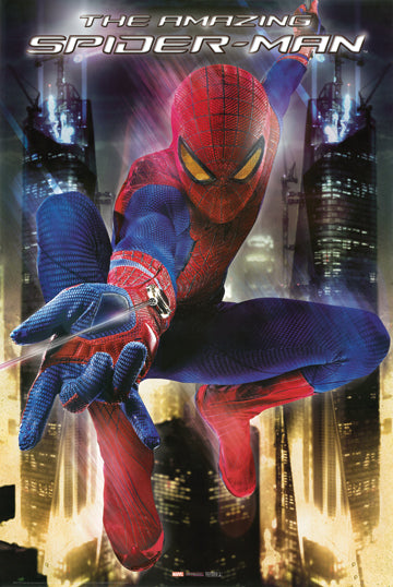 Spider Man Skyline 24x36 Poster - Team Spirit Store USA 