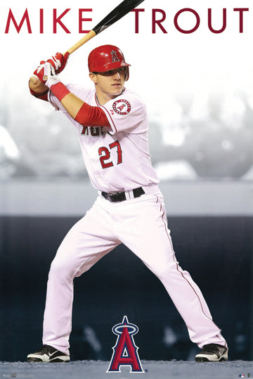 Los Angeles Angels Mike Trout MVP 24x36 Premium Poster - Team Spirit Store USA 