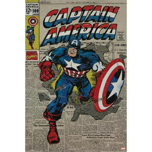 Captain America Comic Book 24x36 Premium Poster - Team Spirit Store USA 