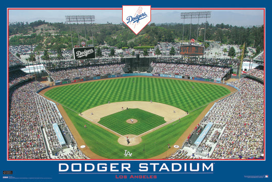 Los Angeles Dodgers Stadium 24x36 Premium Poster - Team Spirit Store USA 