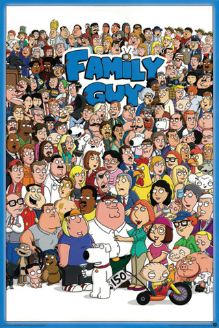Family Guy Characters 24x36 Premium Poster - Team Spirit Store USA 