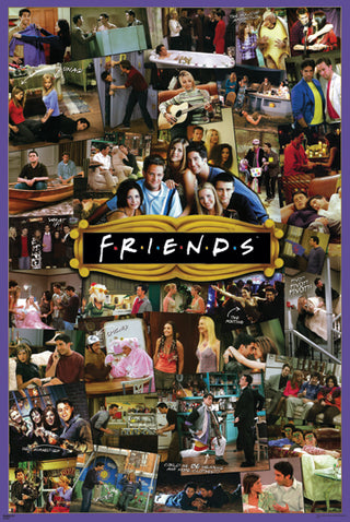 Friends Pop Art 24x36 Premium Poster - Team Spirit Store USA 
