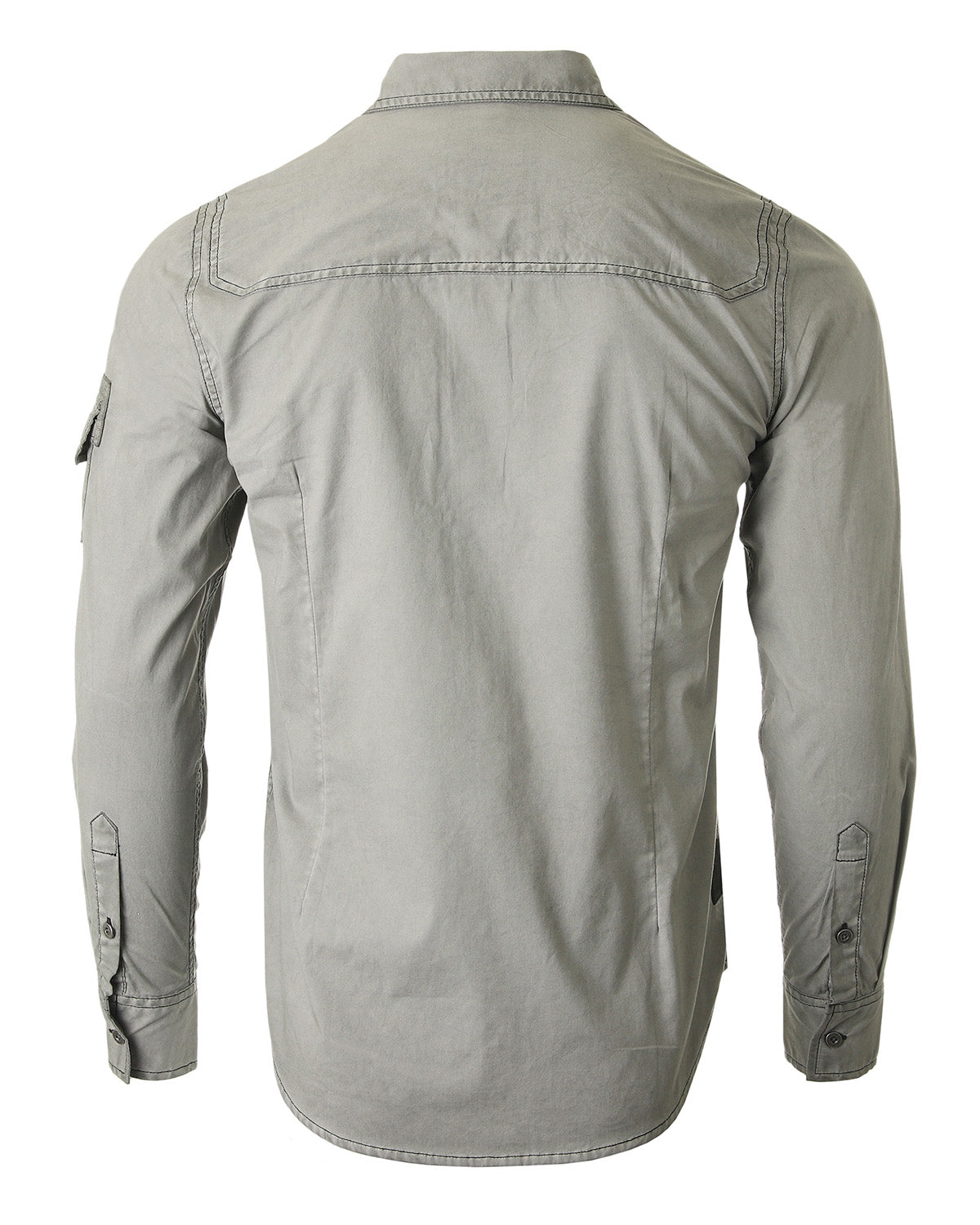 Men's Stretch Flex Color Washed Vintage Fashion Button Shirt - Team Spirit Store USA 