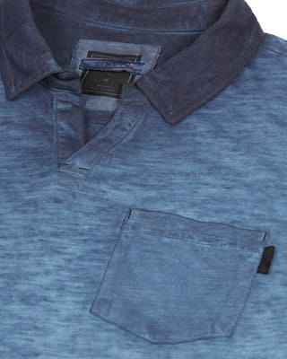ZIMEGO Mens Polo Shirt Short Sleeve Vintage Wash Fade Dyed Casual V-Neck Henley-4