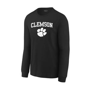 Clemson Tigers Paw Logo Long Sleeve Tee - Team Spirit Store USA 
