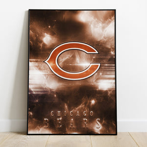 Chicago Bears Logo Art Premium Poster - Team Spirit Store USA 