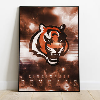 Cincinnati Bengals Logo Art Premium Poster - Team Spirit Store USA 