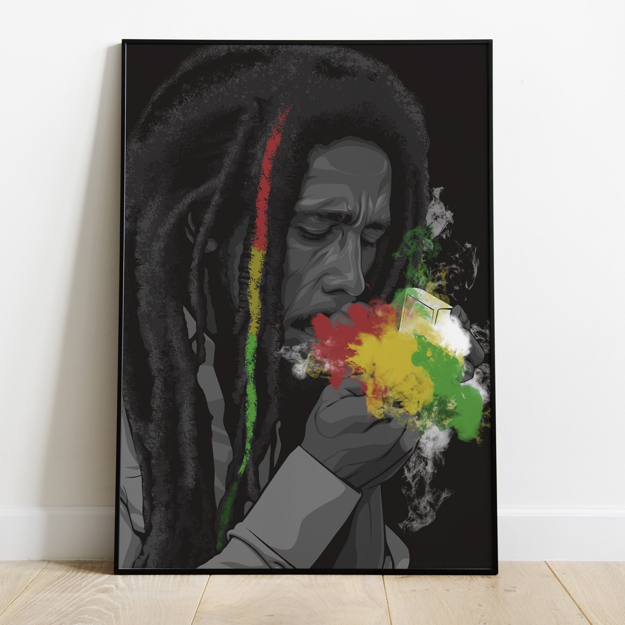 Bob Marley Flowers Premium Poster - Team Spirit Store USA 
