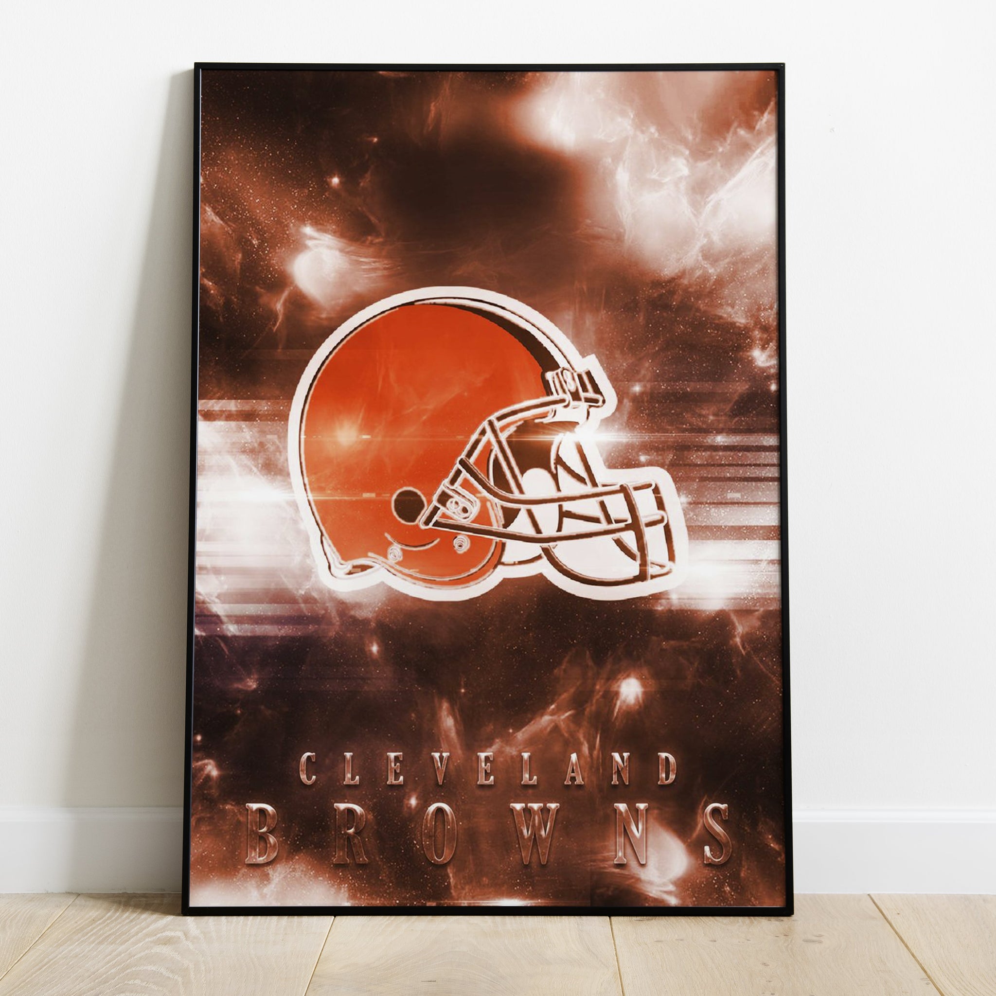 Cleveland Browns Logo Art Premium Poster - Team Spirit Store USA 
