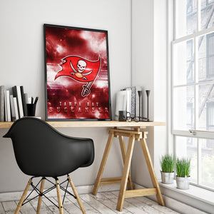 Tampa Bay Buccaneers Logo Art Premium Poster - Team Spirit Store USA 