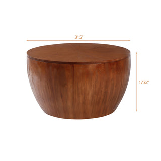Vintage Style Bucket Shaped Coffee Table-9