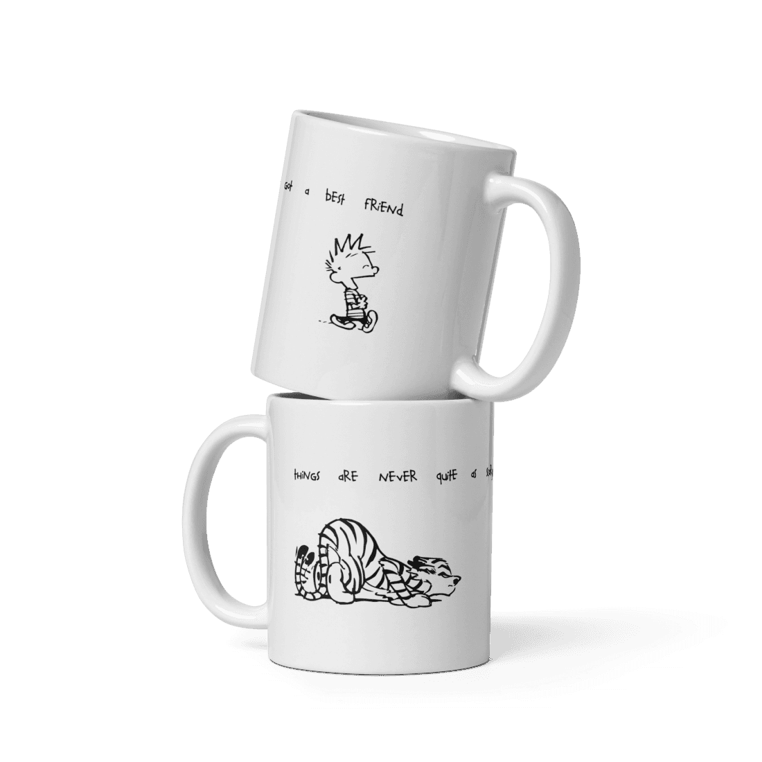Calvin and Hobbes Best Friends Quote Mug – Team Spirit Store USA