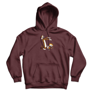 Calvin and Hobbes Playing Zombies Unisex Hoodie-3