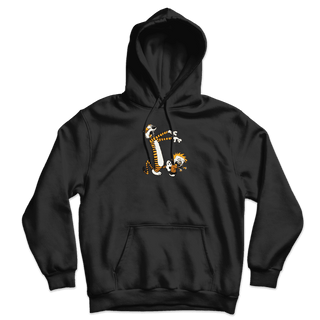 Calvin and Hobbes Playing Zombies Unisex Hoodie-1