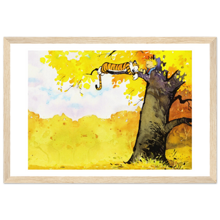 Calvin and Hobbes Resting on a Tree Poster-8