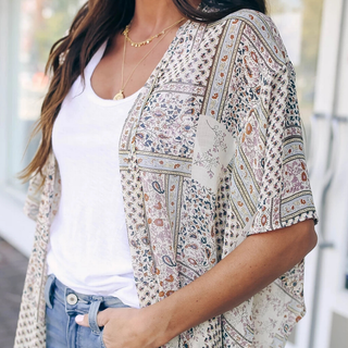 Maze Kimono Half Length Sleeves - Team Spirit Store USA 