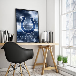 Indianapolis Colts Logo Art Premium Poster - Team Spirit Store USA 
