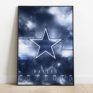 Dallas Cowboys Logo Art Premium Poster - Team Spirit Store USA 