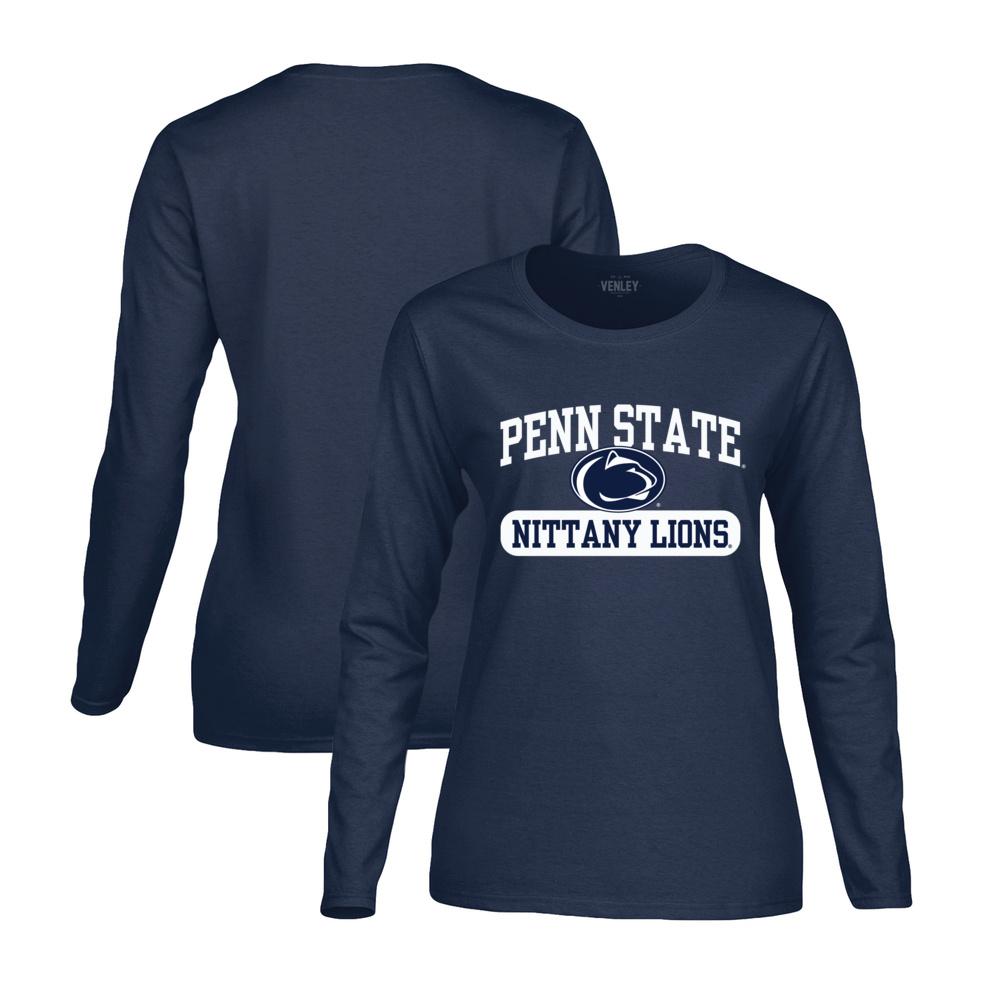 Penn State Nittany Lions Women's Football Logo Heavy Cotton Long-Sleeve - Team Spirit Store USA 