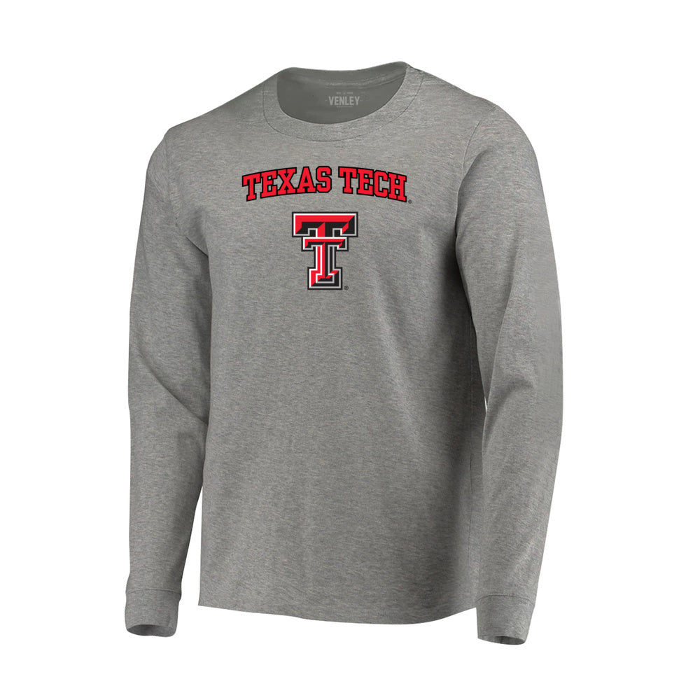 Texas Tech Red Raiders Letter Logo Long Sleeve Tee - Team Spirit Store USA 
