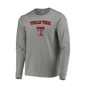 Texas Tech Red Raiders Letter Logo Long Sleeve Tee - Team Spirit Store USA 