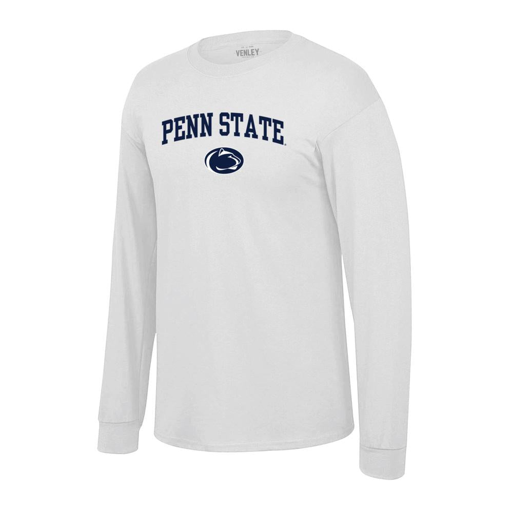 Official NCAA Penn State Nittany Lions 18000PNST01 Mens Crewneck Long Sleeve Tshirt - Team Spirit Store USA 