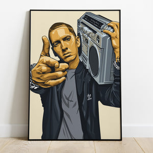 Eminem Boom Box Premium Poster - Team Spirit Store USA 