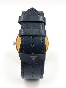 Kylemore Bamboo Black Leather Watch - Team Spirit Store USA 