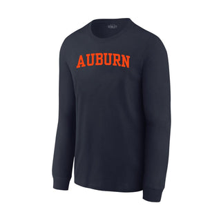 Auburn Tigers Midnight Navy Long Sleeve Tee - Team Spirit Store USA 