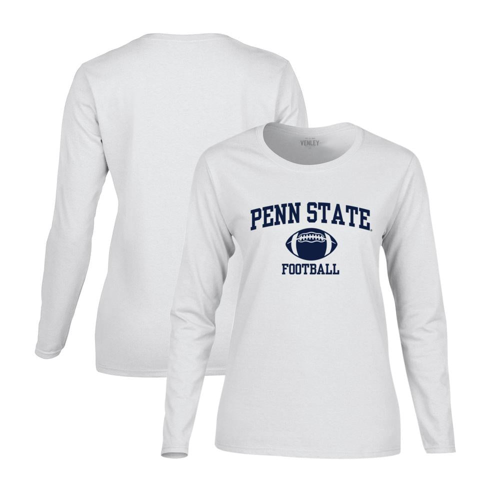 Penn State Nittany Lions Women's Heavy Cotton Long Sleeve Pullover - Team Spirit Store USA 