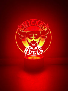 Chicago Bulls Basketball Light-Up Desktop Sign-0