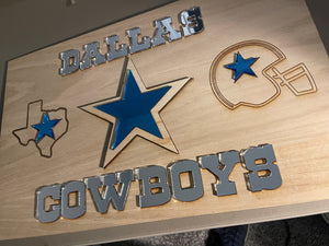 Dallas Cowboys NFL Football Team Plaque-3