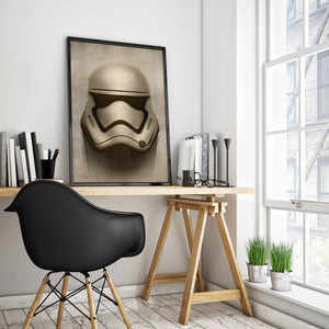 Star Wars Trooper Mask Premium Poster - Team Spirit Store USA 