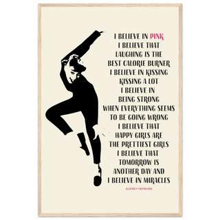 I Believe in Pink Quote Poster-9