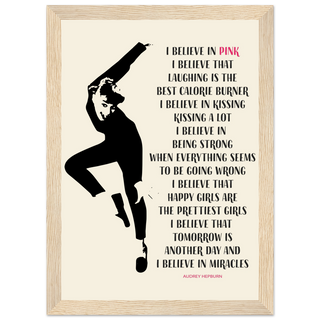 I Believe in Pink Quote Poster-6