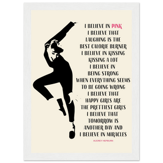 I Believe in Pink Quote Poster-10