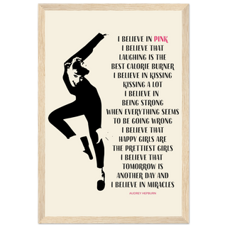 I Believe in Pink Quote Poster-7