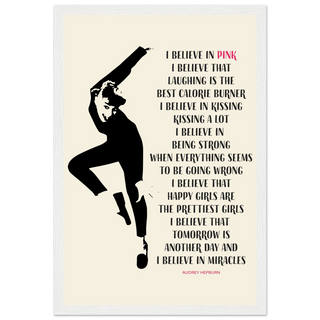 I Believe in Pink Quote Poster-11
