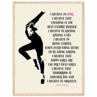 I Believe in Pink Quote Poster-8